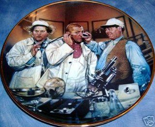 The Three Stooges Plate   Franklin Mint Collector's Plates 1994   Doctor Howard, Doctor Fine, Doctor Howard : Dinner Plates : Everything Else
