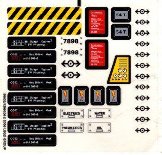 Lego Original Sticker Sheet for Train Set #7898 "Cargo Train Deluxe": Toys & Games
