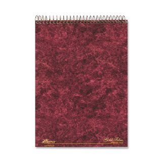Ampad 20 813R Gold Fibre, Wirebound Pad, Size 8 1/2x11 3/4, Legal Ruling With Numbered Spaces, Name & Date : Wirebound Notebooks : Office Products