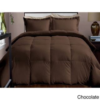 Hotel Grand Hotel Grand 600 Thread Count Down Alternative Comforter Brown Size Full : Queen