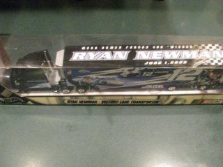 Limited Edition Only 10000 Made.June 1, 2003 MBNA Armed Forces 400 Winner Commemorative Hauler Ryan Newman Alltel #12 Hauler Trailer Transporter Rig Semi Tractor Truck Hotwheels Hot Wheels 1/64 Scale Metal Cab/Tractor, Plastic Trailer: Toys & Games
