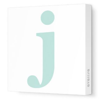 Avalisa Letter   Lower Case j Stretched Wall Art Lower Case j