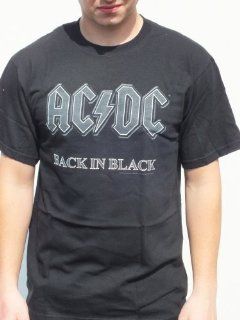 RGM814 ACDC Back in Black T shirt Licensed Size: LARGE   Solid Body Electric Guitars