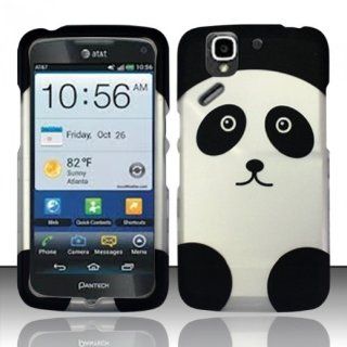 Panda Hard Case Snap On Rubberized Cover For Pantech Flex P8010 / P9090 (AT&T): Cell Phones & Accessories
