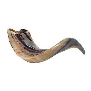 Kosher Odorless Ram's Horn Polished Shofar Medium Size 12" 14", with Shofar Blowing Guide: Musical Instruments