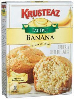 Krusteaz Banana Supreme Muffin Mix, Fat Free, 14 Ounce Boxes (Pack of 12) : Grocery & Gourmet Food