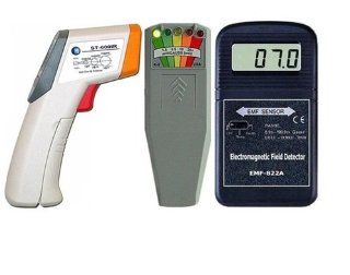 EMF Meter 822A ST IR Thermometer & KII Delux The Most Popular Instruments For Any Paranormal Investigator/Ghost Hunter: Home Improvement