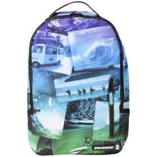 Sprayground Jack English Surf Deluxe Backpack   Blue/Green      Mens Accessories