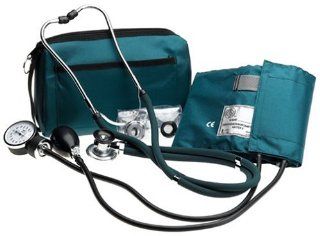 Prestige Sphygmomanometer & Stethoscope Kit with Matching Hunter Green Carrying Case: Health & Personal Care