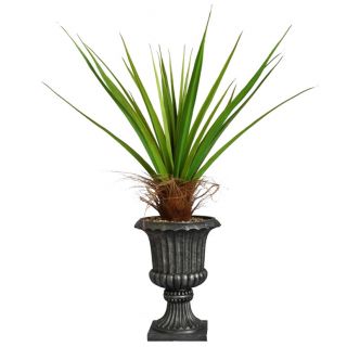 Laura Ashley 58 inch Tall Agave Plant With Cocoa Skin In 16 inch Fiberstone Planter
