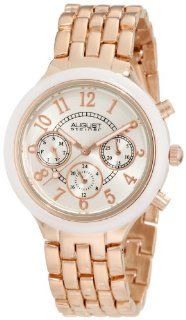 August Steiner Women's ASA839RG Swiss Quartz Multifunction Ceramic Bezel Watch: Watches