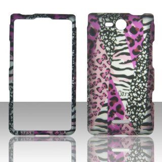 2D Pink Safari LG Lucid 4G LTE VS840 Verizon Case Cover Phone Snap on Cover Cases Faceplates: Cell Phones & Accessories