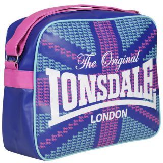 Lonsdale Logo Front Messenger Bag   Blue      Womens Accessories