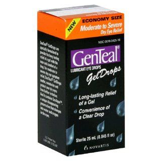 GenTeal Lubricant Eye Gel Drops, Moderate to Severe Dry Eye Relief, Economy Size, 0.845 Ounce Bottles: Health & Personal Care