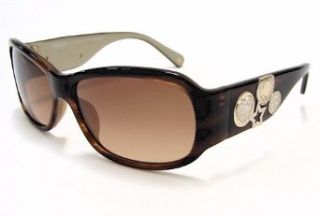 Coach Parker S848 Sunglasses S 848 Brown Horn 245 Frame: Clothing