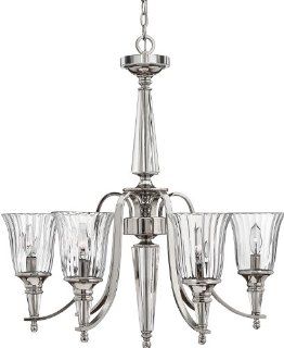 Hinkley Lighting H4696 Contemporary / Modern Six Light Chandelier from the Chandon Collection, Sterling    
