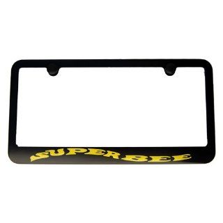 2007 2012 2013 Dodge Charger Super Bee Yellow Satin Black License Plate Frame High End: Automotive
