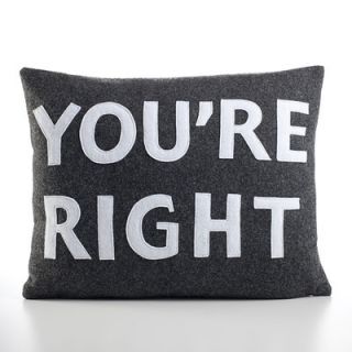 Alexandra Ferguson Youre Right Decorative Pillow YOURI 148 XX Color: Stone