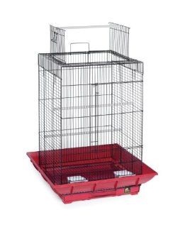 Prevue Hendryx SP851R/B Clean Life Play Top Cage, Red and Black : Birdcages : Pet Supplies