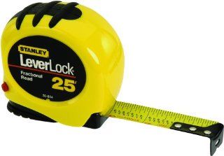 Stanley 30 854 25 ft x 1 Inch Leverlock Tape Rules (Fractional Read)   Tape Measures  