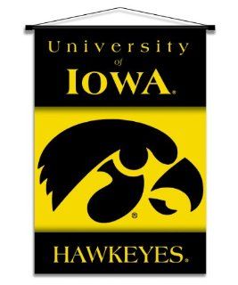 NCAA Iowa Hawkeyes Indoor Banner Scroll : Wall Banners : Sports & Outdoors