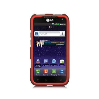 Red Hard Cover Case for LG Connect 4G MS840 Viper LS840: Cell Phones & Accessories