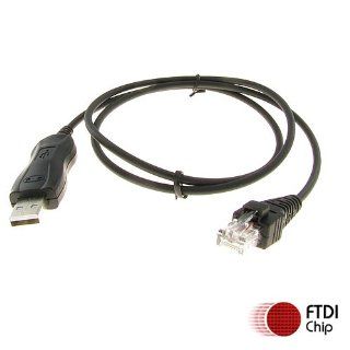Kenwood Mobile Radio Programming Cable USB FTDI KPG 46 8 Pin RJ Plug: Computers & Accessories