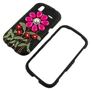Rhinestones Protector Case for HTC Amaze 4G, 3D Sun Flowers Full Diamond: Cell Phones & Accessories