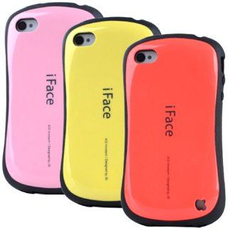 Huaxia Datacom@ Pack of 3 Ultra Shock Absorbing iFace First Class Case Cover Skin For iPhone 4 4S 4G   Pink, Watermelon Red, Yellow 3Pcs Wholesale: Cell Phones & Accessories