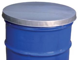 Vestil DC 245 Open Head Galvanized Steel Drum Cover for use with 55 gallon Drum, 24 1/2" ID: Drum And Pail Lids: Industrial & Scientific