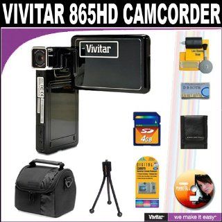 Vivitar DVR 865HD 8.1MP Digital Camcorder + Deluxe DB ROTH Accessory Kit : Flash Memory Camcorders : Camera & Photo