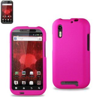 Reiko RKRPC10 MOTXT865HPK Premium Durable Protective Case for Motorola Droid Bionic XT865   1 Pack   Retail Packaging   Hot Pink Cell Phones & Accessories