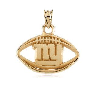 New York Giants Football Pendant in 14 Karat Gold Jewelry