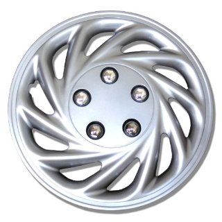 TuningPros WSC 868S15 Hubcaps Wheel Skin Cover 15 Inches Silver Set of 4: Automotive