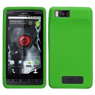Soft Skin Case Fits Motorola MB810 MB870 Milestone Droid X, Droid X2, X Solid Dark Green Skin Verizon: Cell Phones & Accessories
