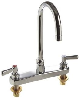 Zurn Z871B1 XL Kitchen Sink Faucet With 5 3/8" Gooseneck And Lever Handles. Touch On Kitchen Sink Faucets