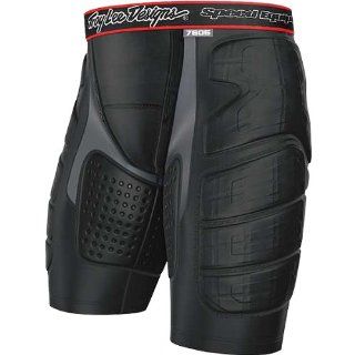 Troy Lee Designs BP 7605 Shorts Adult Undergarment MX/Off Road/Dirt Bike Motorcycle Body Armor   Black / Small: Automotive