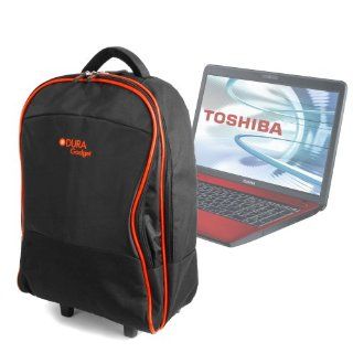 DURAGADGET Travel Trolley Case For Toshiba Satellite C660 26G, C855 18D, L755, P750, P755 & Pro R850 Laptops: Computers & Accessories