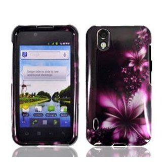 For Sprint LG Marquee LS855 Accessory   Purple Daisy Design Case Proctor Cover + Free Lf Stylus Pen: Cell Phones & Accessories