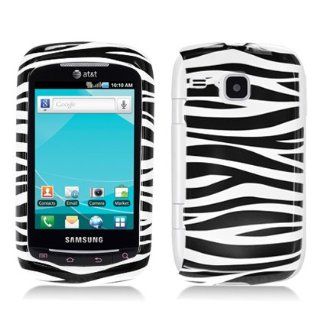 ZEBRA Design Hard Plastic Protector Case Cover For Samsung DoubleTime i857 (AT&T): Cell Phones & Accessories