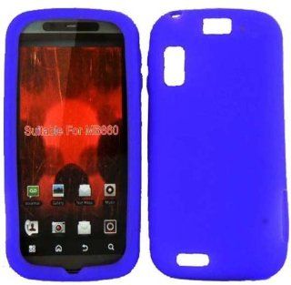 Blue Silicone Jelly Skin Case Cover for Motorola Atrix 4G MB860: Cell Phones & Accessories