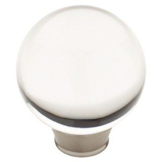 Target Home 4 Pack Acrylic Kitchen Cabinet Knob   Satin Nickel/Clear