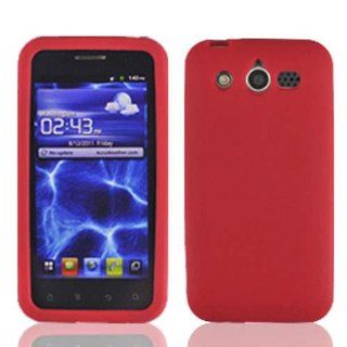 Huawei Mercury / M886 / Glory Silicone Skin Case   Red: Cell Phones & Accessories