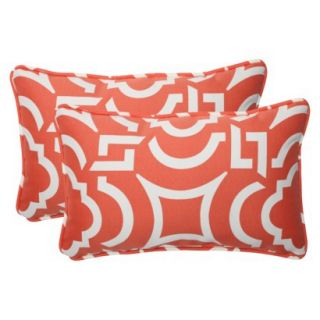 Outdoor 2 Piece Rectangular Throw Pillow Set   C