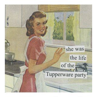 Anne Taintor She Was the Life Of The Tupperware Party Magnet Refrigerator Magnets Kitchen & Dining