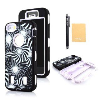 TIANLI(TM) Beautiful Fireworks Series Hybrid Case for Iphone 5 5S+[Screen Protector]+[Free Stylus]+[Cleaning Cloth] White A1: Cell Phones & Accessories