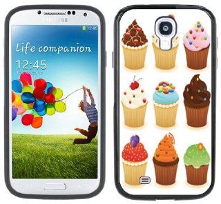 Cupcakes Handmade Samsung Galaxy S4 Black Bumper Hard Plastic Case Cell Phones & Accessories