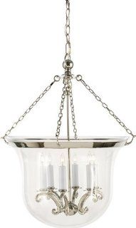 E.F. Chapman Country Large Bell Jar Lantern in Polished Nickel by Visual Comfort CHC2110PN: Home Improvement