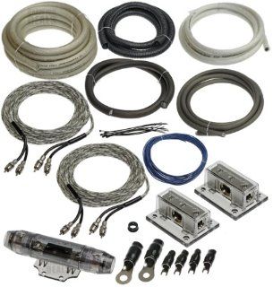 Lightning Audio by Rockford Fosgate Dual 1/0 Gauge Ga Awg Amplifier Installation Wiring Amp Kit : Vehicle Audio Video Power Adapters : Car Electronics