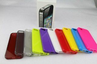 USAMZ909 10PCS Different Color Single Frosted Soft Back Cover Case for iPhone 5: Cell Phones & Accessories